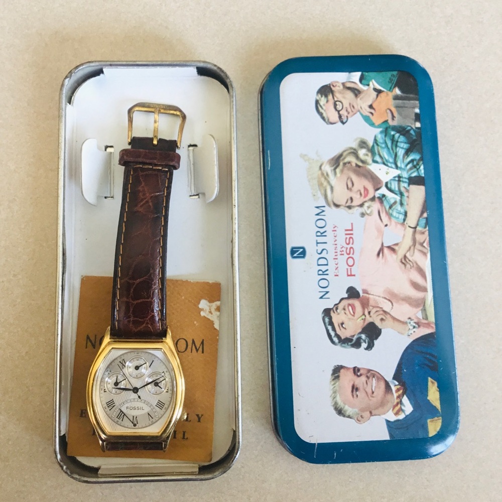 1994 RARE FOSSIL CHRONOGRAPH WATCH - Picture 3 of 7